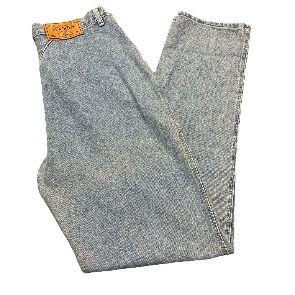 Vintage Rockies Jeans Womens 17/18 29 Highrise Bareback Western Mom Long Denim